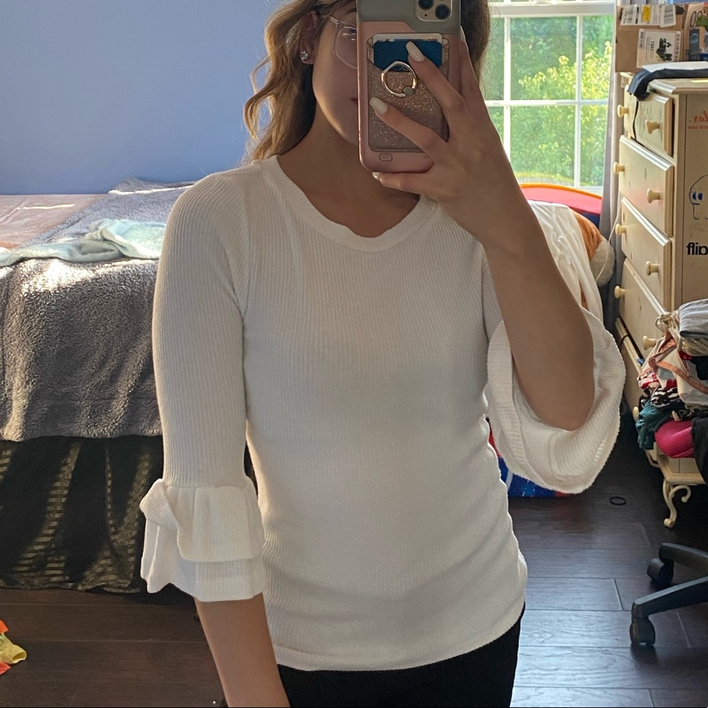 White long sleeves
